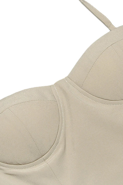 Seksi Askılı Midi Elbise