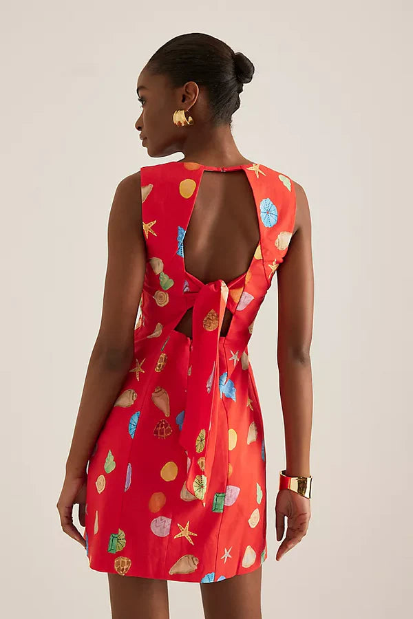 Ioana Baskılı Mini Elbise