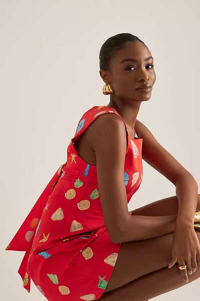 Ioana Baskılı Mini Elbise