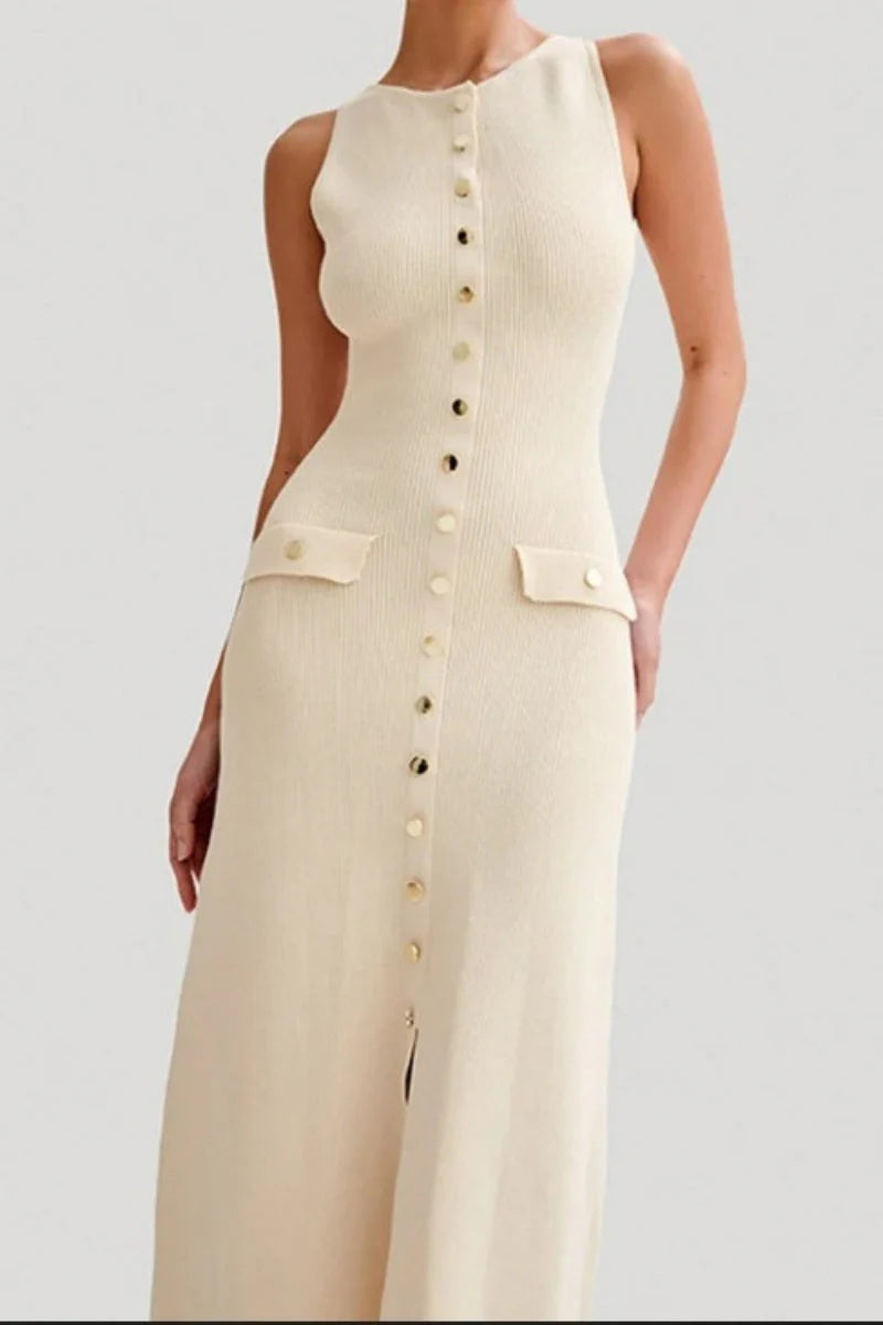 Lunessa Düz Renk Örme Elbise