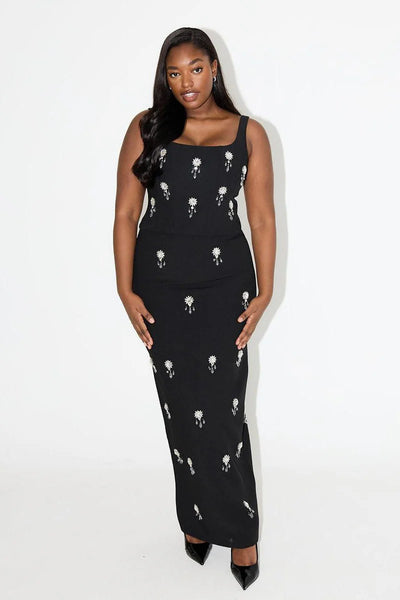 Lucinda Tek Omuz Maxi Kayık Elbise