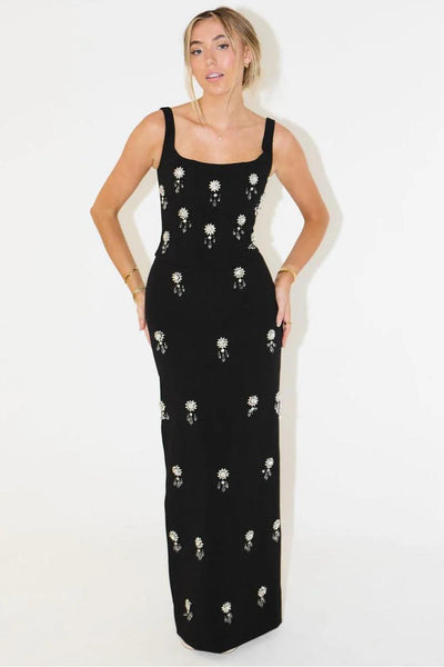 Lucinda Tek Omuz Maxi Kayık Elbise