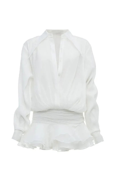 Felicia Şifon Mini Gömlek Elbise