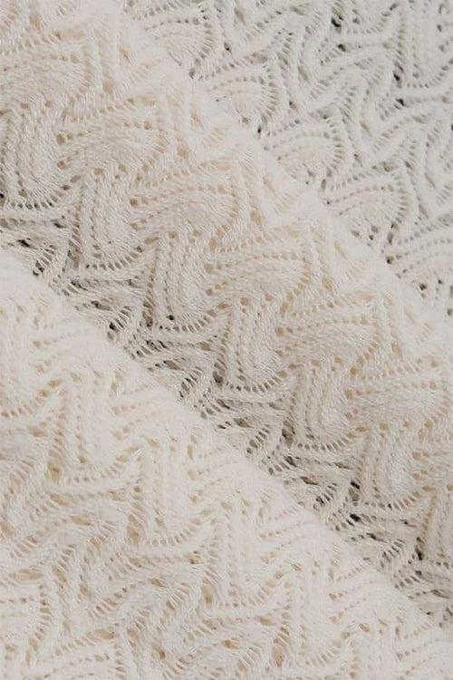 Muriel Ruffle Cut-out Örme Uzun Elbise