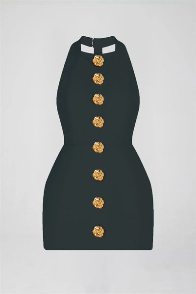 Rebecca Halter Sırtı Açık Mini Elbise